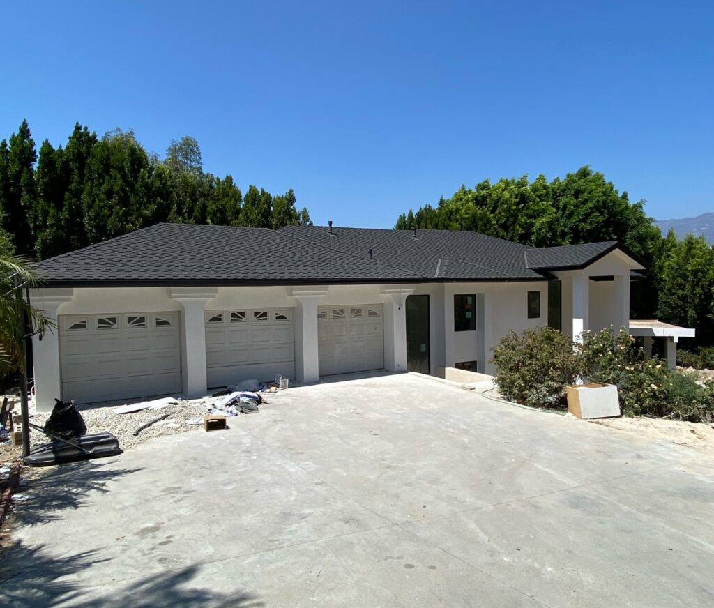 Completed presidential shingle roof replacement in Beverly Hills CA by Ikon Roofing